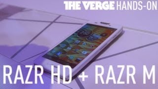 Hands on Motorola Droid RAZR Droid RAZR Maxx HD Droid RAZR M [upl. by Sarad]