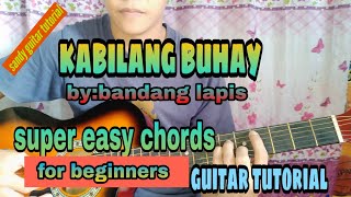 kabilang buhay guitar tutorial by bandang lapis super easy guitar chords [upl. by Aluk]