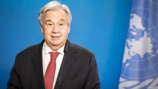 Krieg in Nahost Guterres fordert UNSicherheitsrat zum Handeln auf [upl. by Einatirb162]