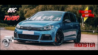 BIG TUBRO VW GOLF R 430BHP GTX3076R 10K SPENT EVIL [upl. by Milson]