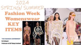 2024 SpringSummer Trends Womenswear Key Looks [upl. by Bathsheba767]