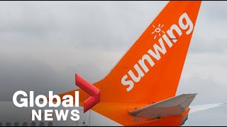 Sunwing Airlines system outage causing flight delays stranding hundreds [upl. by Naerol940]