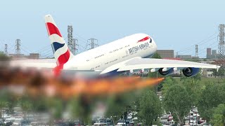 Worlds Heaviest A380 Faces Engine Failure During Takeoff [upl. by Ladiv]