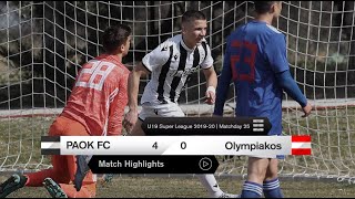 Τα στιγμιότυπα του Κ19 ΠΑΟΚΟλυμπιακός  PAOK TV [upl. by Benedick]