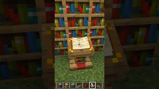 Minecraft SECRET ROOM in a BOOKCASE shorts [upl. by Yob361]