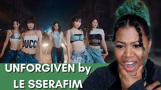 LE SSERAFIM 르세라핌 UNFORGIVEN feat Nile Rodgers MV  Khadija RiVerse REACTION [upl. by Namya410]