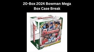 2024 Bowman Chrome Mega Box Case Break amp 2023 Platinum Anniversary HalfCase Break Live [upl. by Pelson21]