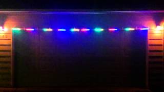 New LED Christmas lights on the garage [upl. by Nnylyaj]