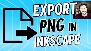 Inkscape Tutorial How to Export PNG File [upl. by Schaumberger522]