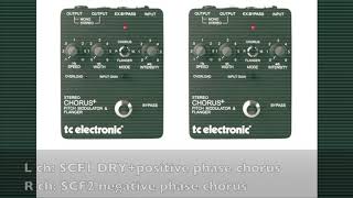 2 TC Stereo Chorus Flangers SCF and a mixer [upl. by Yordan]