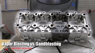 Vapor Blasting vs Sandblasting  Vapor Honing Technologies [upl. by Fahey]