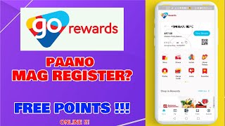 Go Rewards Tutorial  Libreng Coins How to register to Go Rewards  GetGo Points [upl. by Gomer624]