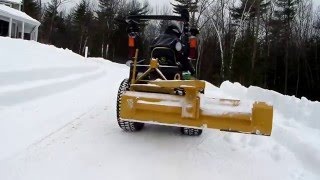 Moving Snowbanks with a John Deere 2032R Snowblower amp Everything Attachments Back Blade [upl. by Nara324]