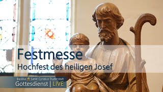 19032024  900 Uhr  Katholischer Gottesdienst LIVE  Basilika St Cyriakus DuderstadtEichsfeld [upl. by Rednal]