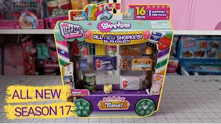 Unboxing Shopkins REAL LITTLES Cutie Os Mini Mega Mart [upl. by Immat]