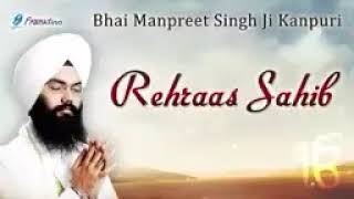 Rehras Sahib fast by bhai Manpreet Singh ji Kanpuri [upl. by Ardnaek]