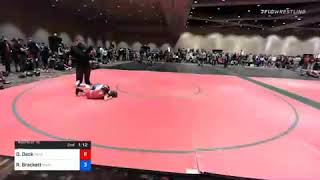 63 Lbs Prelims  Dylan Deck HatboroHorsham Wrestling Club Vs River Brackett Maine Trappers D476 [upl. by Ardnaiek189]