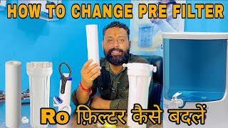 How to change RO pre Filter  RO का फिल्टर कैसे चेंज करें [upl. by Ahsienor]