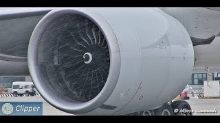 GE90115B startup Incredible sound from very close [upl. by Airyt]