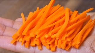 How to Julienne Carrots 🥕 [upl. by Marra]