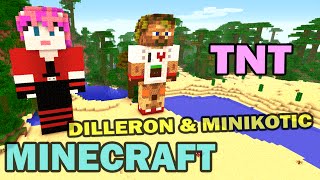 Взрываем пукан у DILLERONa и Minikotica  Minecraft [upl. by Anma]