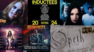 Ozzy to get inducted  Megadeth tour  Opeth tour  new Sunbomb  Evanesence  Halestorm tour [upl. by Adnowat]