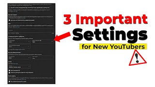 Video Upload Karne Ka Sahi Tarika  3 Important Settings for YouTube Videos [upl. by Betty]