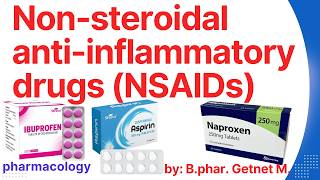 Nonsteroidal antiinflammatory drugs NSAIDs pharmacology ASPIRIN Ibuprofen Naproxen Diclofenac [upl. by Sweyn]