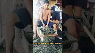 How to Make Concrete Building Blocks by Hand – Simple amp Easy 🧱👷‍♂️ConcreteBlocks BuildingBlocks [upl. by Anwahsit]