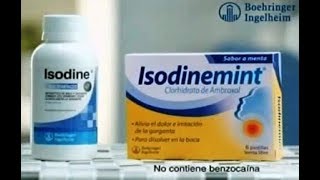 Comercial Isodine Isodinemint  Boehringer Ingelheim [upl. by Sueaddaht]