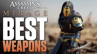 The BEST Weapon in Assassins Creed Mirage  best Dagger amp best Sword  best Outfit  Isu Armor [upl. by Ecinue262]