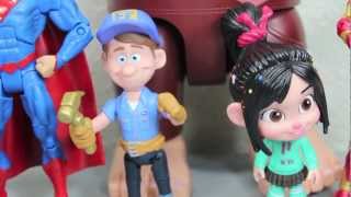 WreckIt Ralph Fix It Felix Jr amp Vanellope Von Schweetz 6 Inch Movie Figure Toy Review [upl. by Hesky]