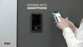 Open with smartphone  Discover the MultiReader for x1R Smart by ISEO lock for armoured doors [upl. by Eillod635]