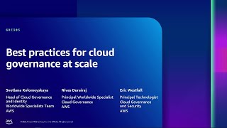 AWS reInforce 2023  Best practices for cloud governance at scale GRC305 [upl. by Elag]