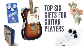 TOP 6 Gifts for Guitar Players under 200 [upl. by Adnirim]