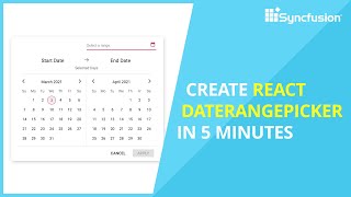 Learn about React DateRangePicker in 5 Minutes [upl. by Athenian]