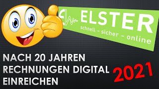 Elster nach 20 Jahren Rechnungen und Unterlagen digital als PDF einreichen an das Finanzamt [upl. by Rutan747]