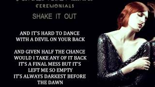 Florence  the Machine  Shake It Out Lyrics [upl. by Negroj]