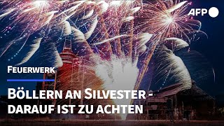 SilvesterFeuerwerk Darauf ist beim Böllern zu achten  AFP [upl. by Nauqahs]