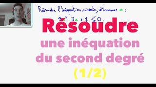 Résoudre une inéquation du second degré 12 [upl. by Lered]