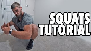 How to Perform the Bodyweight Squat  Exercise Tutorial [upl. by Mikey]