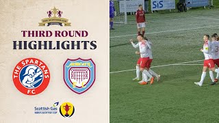 The Spartans 21 Arbroath  Scottish Gas Mens Scottish Cup Third Round Highlights [upl. by Ameer]