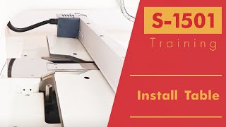 Smartstitch Embroidery Machine S1501 Get Started How to Install Table [upl. by Ettigirb573]