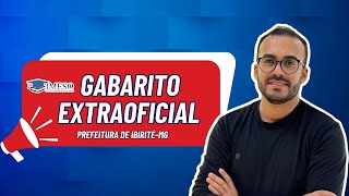 GABARITO EXTRAOFICIAL 01  PREFEITURA DE IBIRITÉ  PROVA DE SÁBADO TARDE  IMESO [upl. by Menides21]