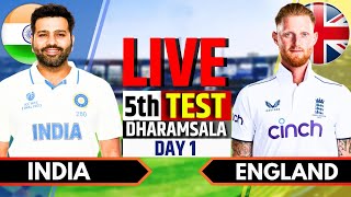 India vs England 5th Test Day 1  India vs England Live Match  IND vs ENG Live Score amp Commentary [upl. by Down]