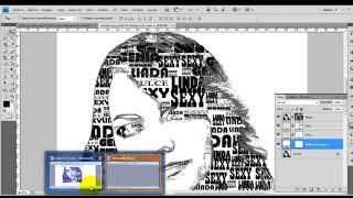 Photoshop Retrato con Texto de Relleno [upl. by Aratas213]