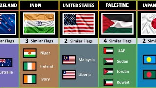 Some Countries How Many Identical Flags They Have [upl. by Rothwell]