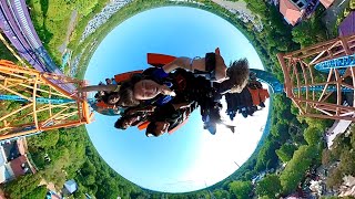 HeartPounding Twists on Tigris Roller Coaster  Busch Garden Tampa [upl. by Toor722]