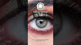 MISLENS The subtle switch from green to grey with colored contacts – see the magic happen 👁️💫 [upl. by Nywra]