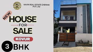 ID 1545  Individual New House Sale in Kovur East Facing  Car Parking 3 BHK [upl. by Ahseenyt]